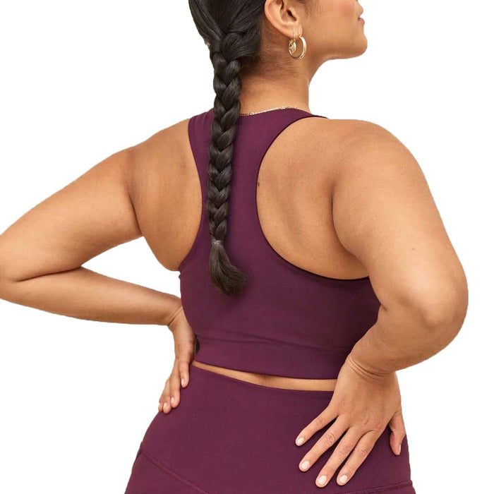 Girlfriend Collective Paloma Racerback Bra - Women's Plum