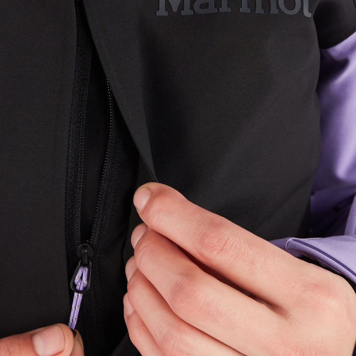 Marmot Refuge Jacket - Women's Black/Paisley Purple