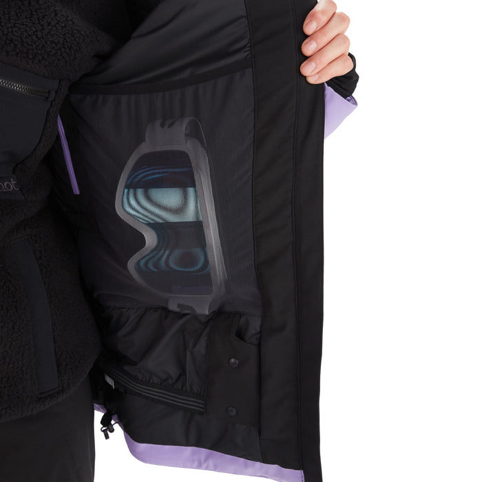 Marmot Refuge Jacket - Women's Black/Paisley Purple