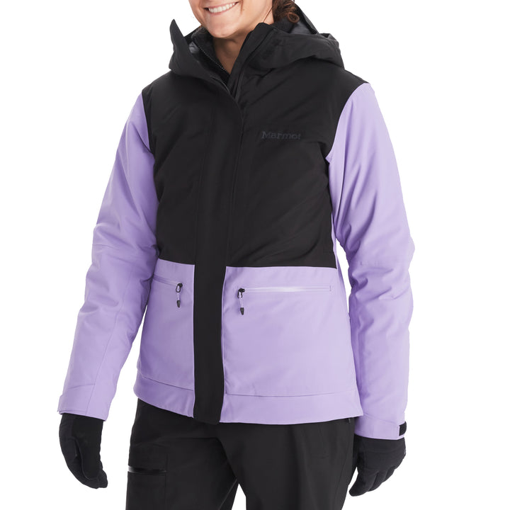Marmot Refuge Jacket - Women's Black/Paisley Purple