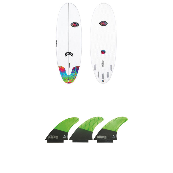 Lib Tech x Lost Freak Flag Bean Bag Surfboard + Lib Tech Tri Large Fin Set