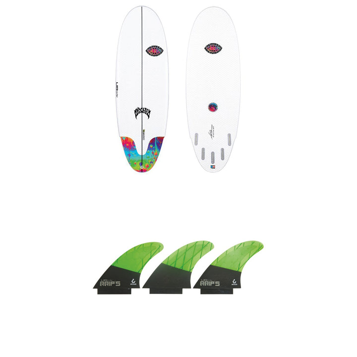 Lib Tech x Lost Freak Flag Bean Bag Surfboard + Lib Tech Tri Large Fin Set