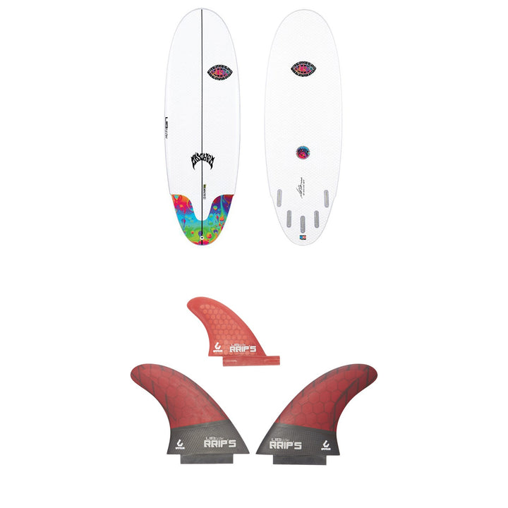 Lib Tech x Lost Freak Flag Bean Bag Surfboard + Lib Tech Twin + Trailer Fin Set