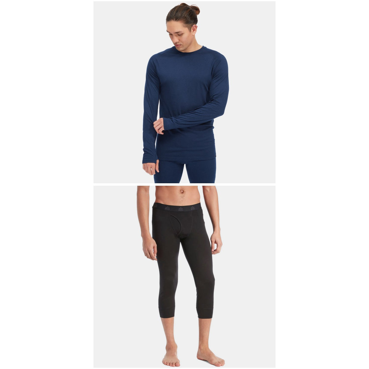 evo Ridgetop Merino Wool Midweight Crew Top + 3/4 Pants 2023