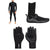 Quiksilver 4/3 Everyday Sessions Back Zip GBS Wetsuit + 3mm Everyday Sessions Round Toe Wetsuit Boots + 3mm Marathon Sessions 5 Finger Wetsuit Gloves