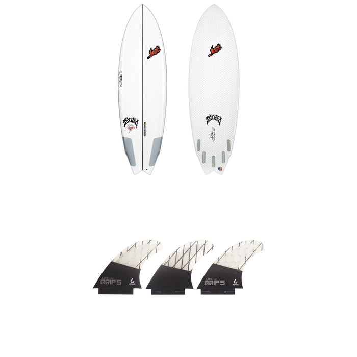 Lib Tech x Lost Round Nose Fish Surfboard + Tri Medium Fin Set