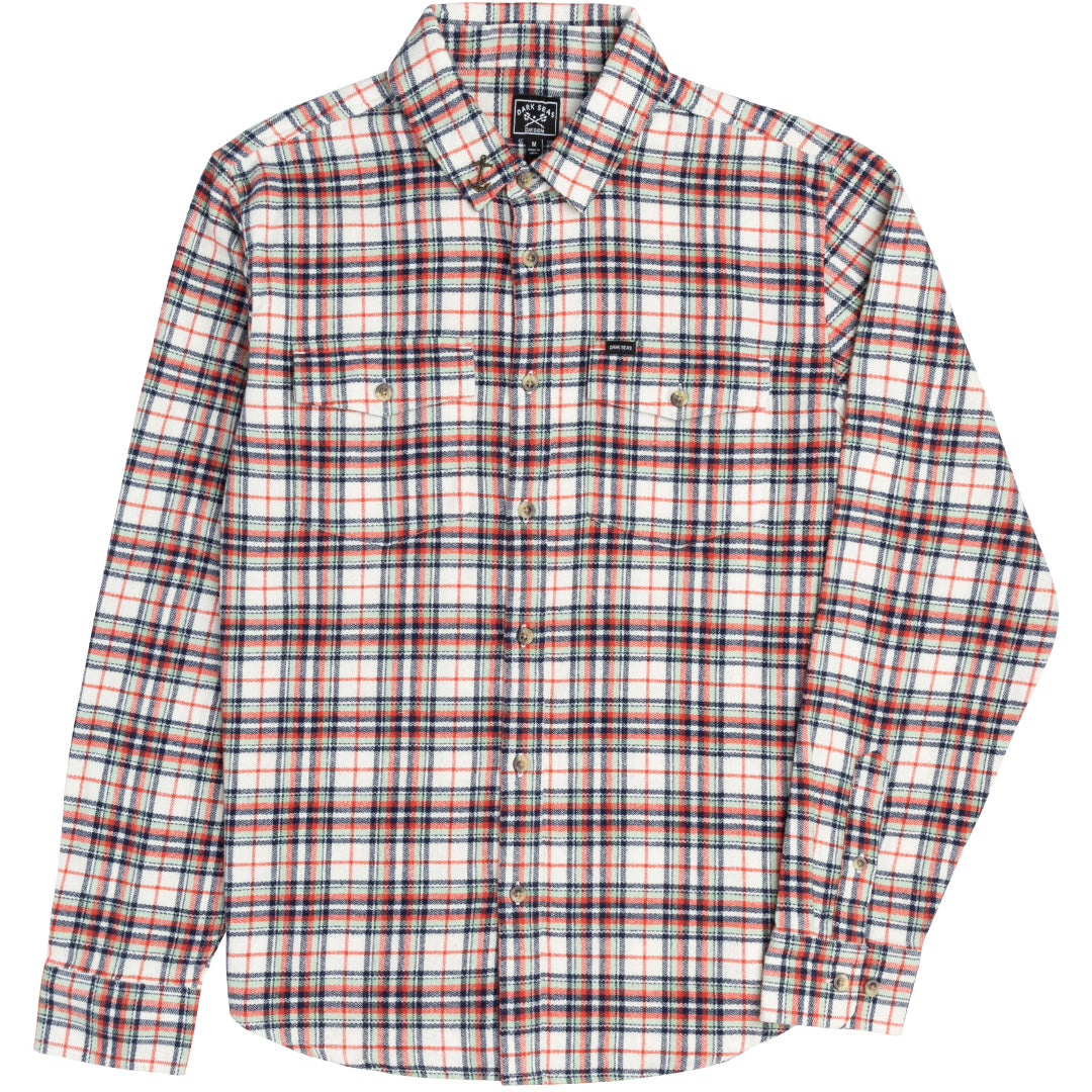 Dark Seas Elmhurst Long-Sleeve Buttondown - Men's White/Navy