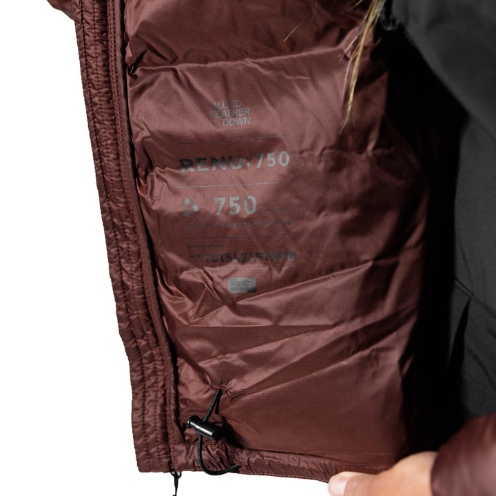 Jones Reup Down Puffy Hoodie - Women's Vulcan Red