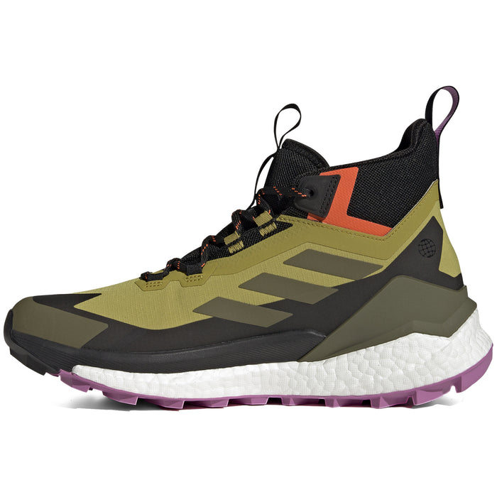 Adidas Terrex Free Hiker 2 GORE-TEX Shoes - Men's Pulse Olive/Focus Olive/Impact Orange