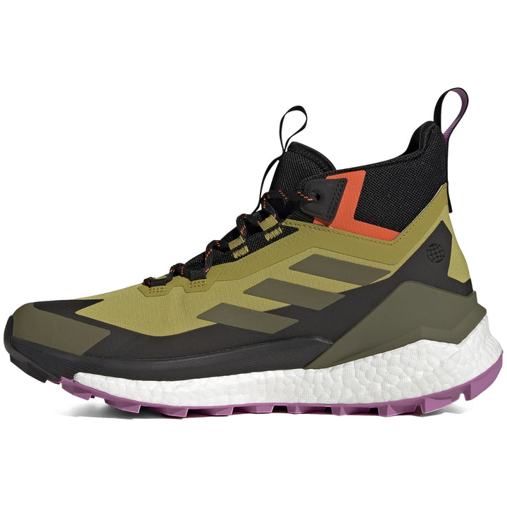 Adidas Terrex Free Hiker 2 GORE-TEX Shoes - Men's Pulse Olive/Focus Olive/Impact Orange
