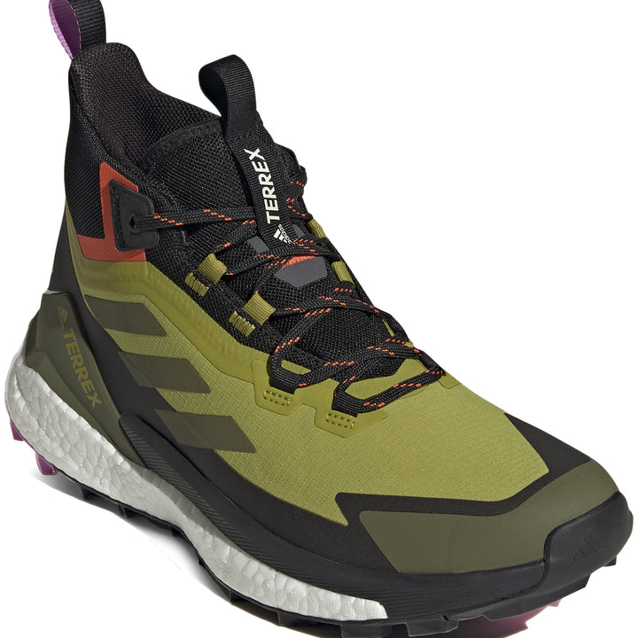 Adidas Terrex Free Hiker 2 GORE-TEX Shoes - Men's Pulse Olive/Focus Olive/Impact Orange