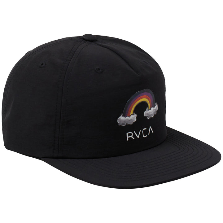 RVCA Rainbow Connection Snapback Hat Black
