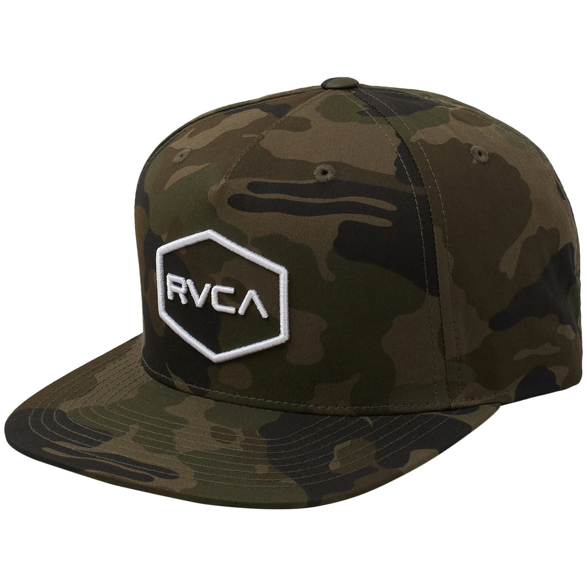 RVCA Commonwealth Snapback Hat Camo