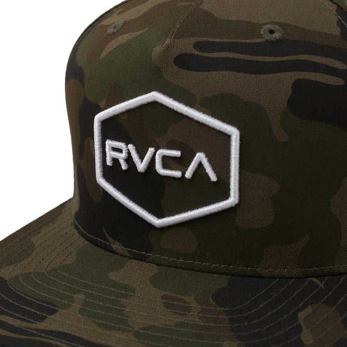RVCA Commonwealth Snapback Hat Camo