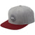 RVCA VA Patch Snapback Hat Heather Grey