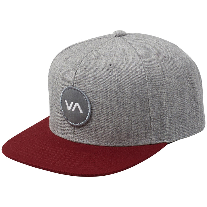 RVCA VA Patch Snapback Hat Heather Grey