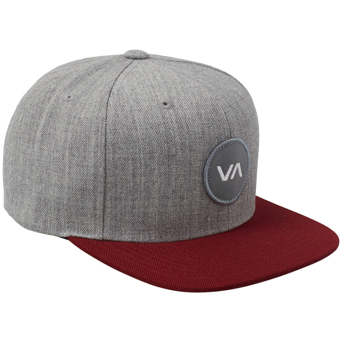 RVCA VA Patch Snapback Hat Heather Grey