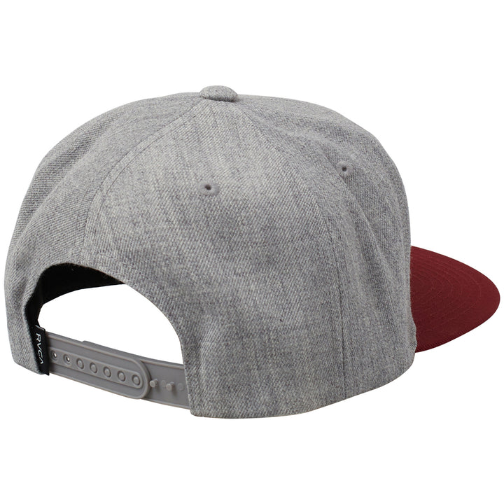 RVCA VA Patch Snapback Hat Heather Grey