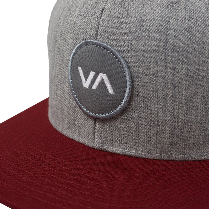 RVCA VA Patch Snapback Hat Heather Grey