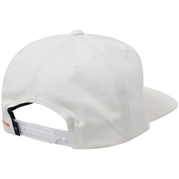 RVCA Jesse Brown Asterisk Snapback Hat White