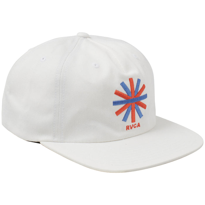 RVCA Jesse Brown Asterisk Snapback Hat White
