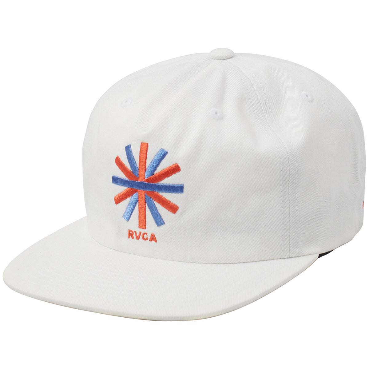 RVCA Jesse Brown Asterisk Snapback Hat White