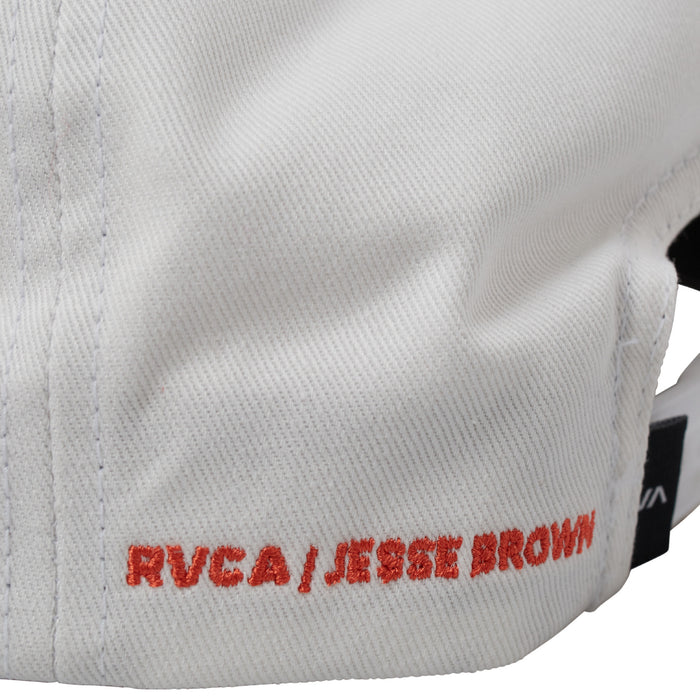 RVCA Jesse Brown Asterisk Snapback Hat White