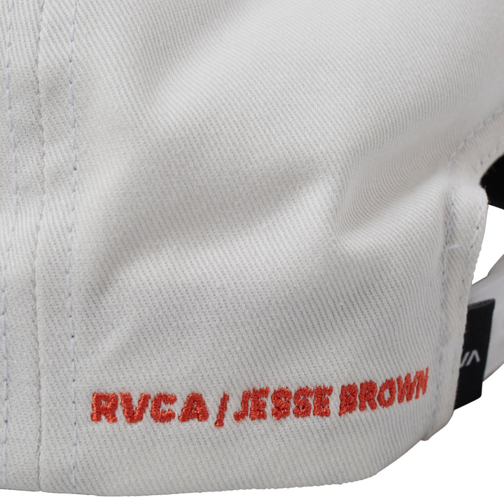 RVCA Jesse Brown Asterisk Snapback Hat White