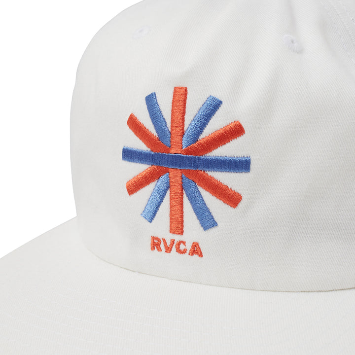 RVCA Jesse Brown Asterisk Snapback Hat White