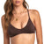RVCA Solid Shimmer Crossback Swim Top - Women's Java