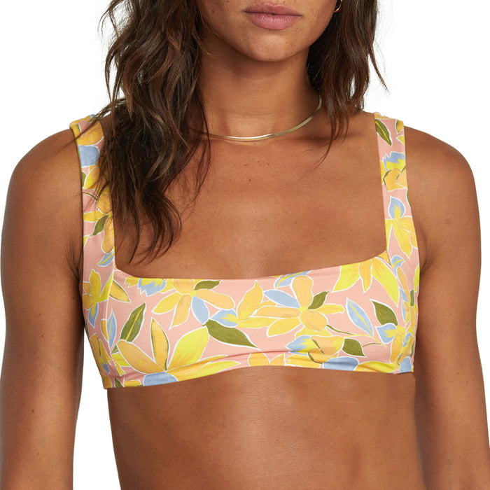RVCA Sunkissed Square Neckline Bralette Swim Top - Women's Lilikoi