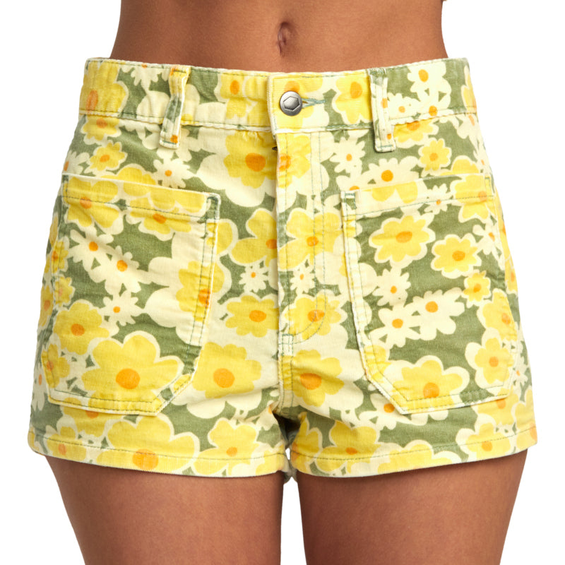 RVCA Belle Cord Shorts - Women's Fern