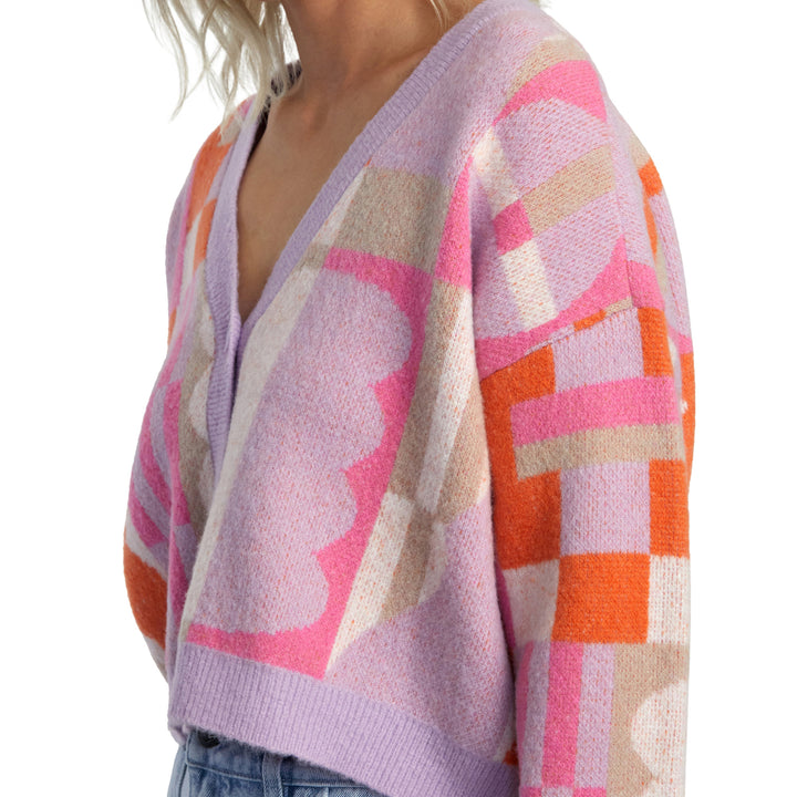 RVCA Jesse Brown Cardigan Sweater - Women's Lavender