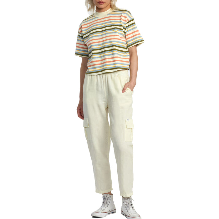 RVCA Kinney Mock Neck T-Shirt - Women's Lemon
