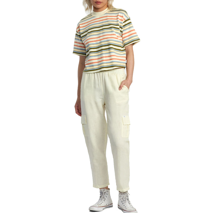 RVCA Kinney Mock Neck T-Shirt - Women's Lemon