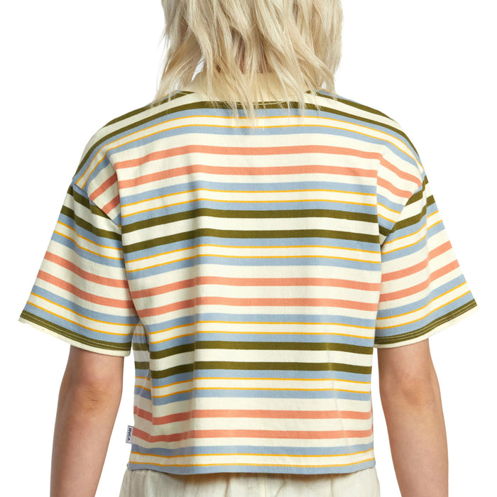 RVCA Kinney Mock Neck T-Shirt - Women's Lemon