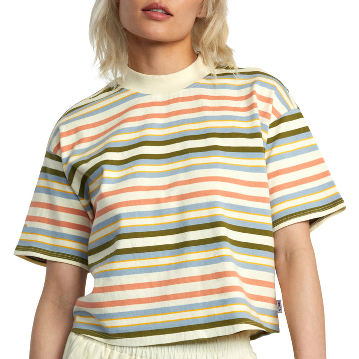 RVCA Kinney Mock Neck T-Shirt - Women's Lemon