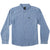 RVCA Walker Stripe Long-Sleeve Shirt - Men's Washed Indigo