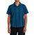 RVCA Mission Stripe Short-Sleeve Shirt - Men's Moody Blue