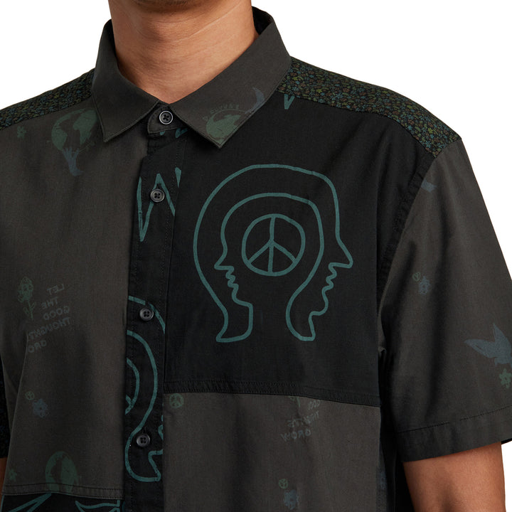 RVCA Compilation Short-Sleeve Shirt - Men's Black