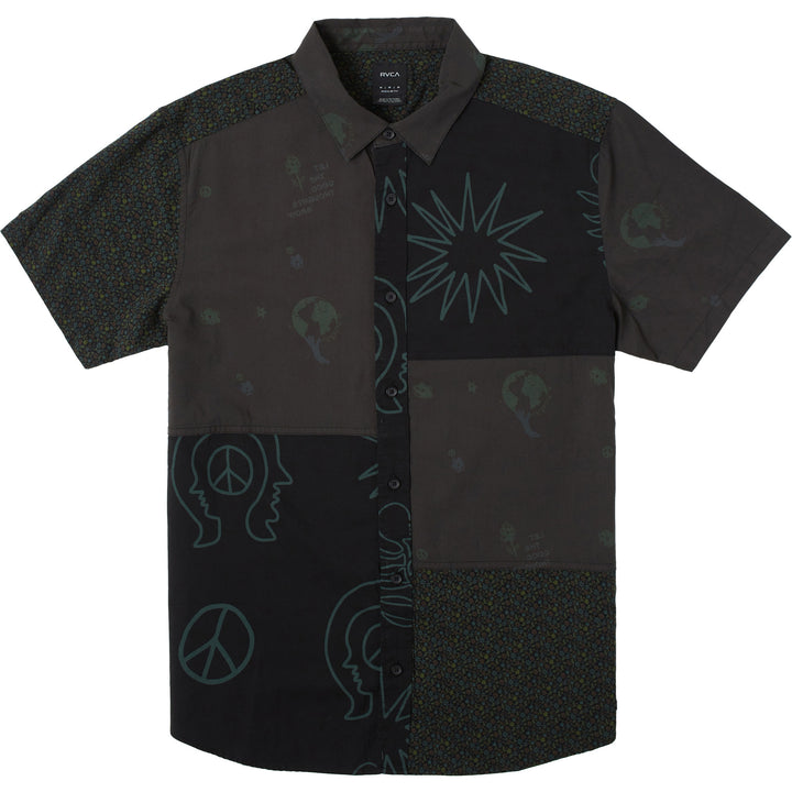 RVCA Compilation Short-Sleeve Shirt - Men's Black