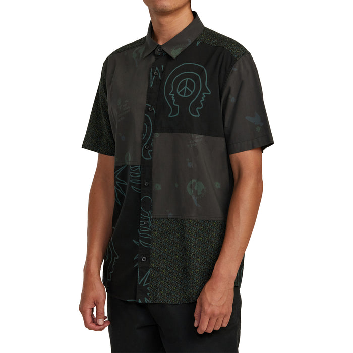 RVCA Compilation Short-Sleeve Shirt - Men's Black