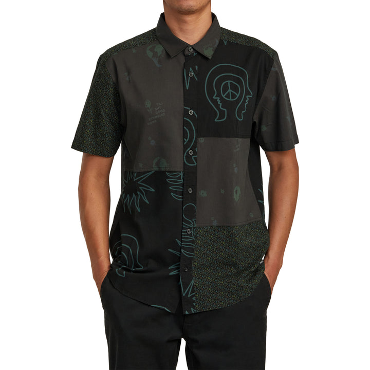 RVCA Compilation Short-Sleeve Shirt - Men's Black