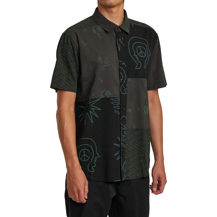 RVCA Compilation Short-Sleeve Shirt - Men's Black