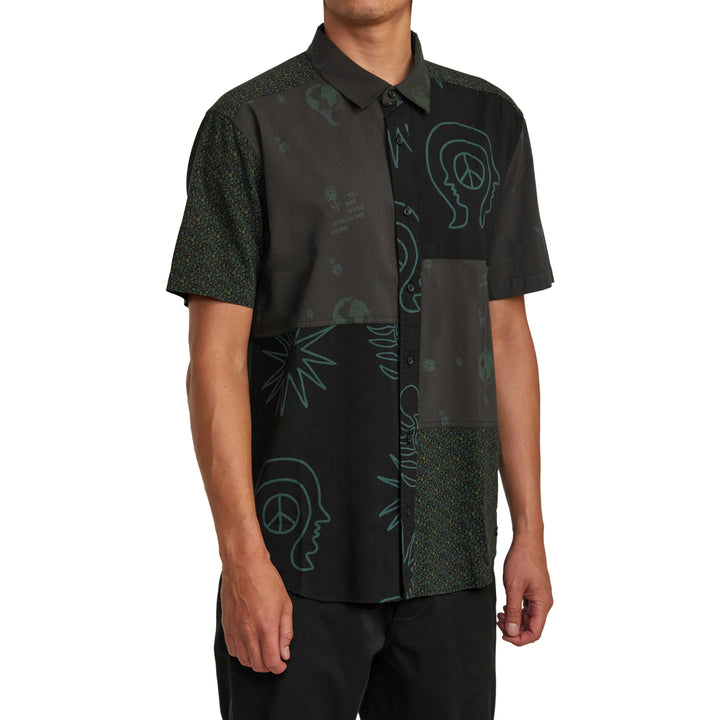 RVCA Compilation Short-Sleeve Shirt - Men's Black