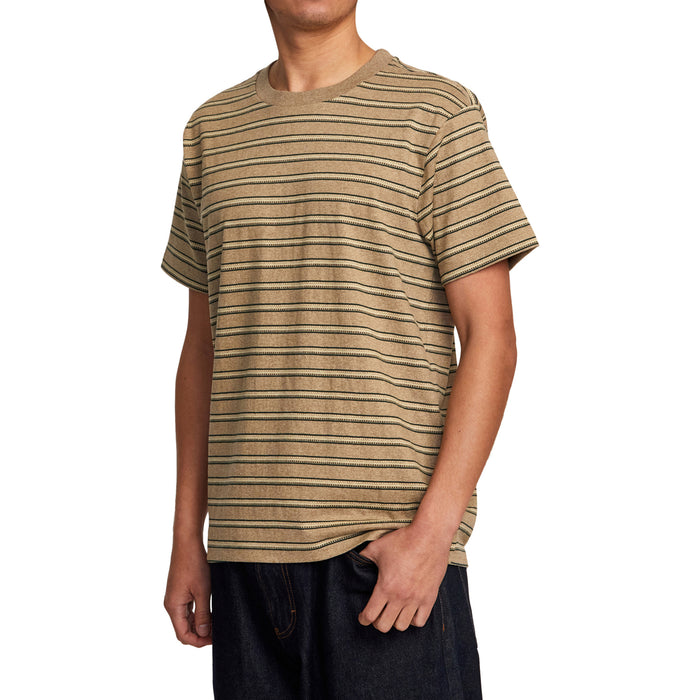 RVCA Road Runner Stripe Shirt - Men's Latte