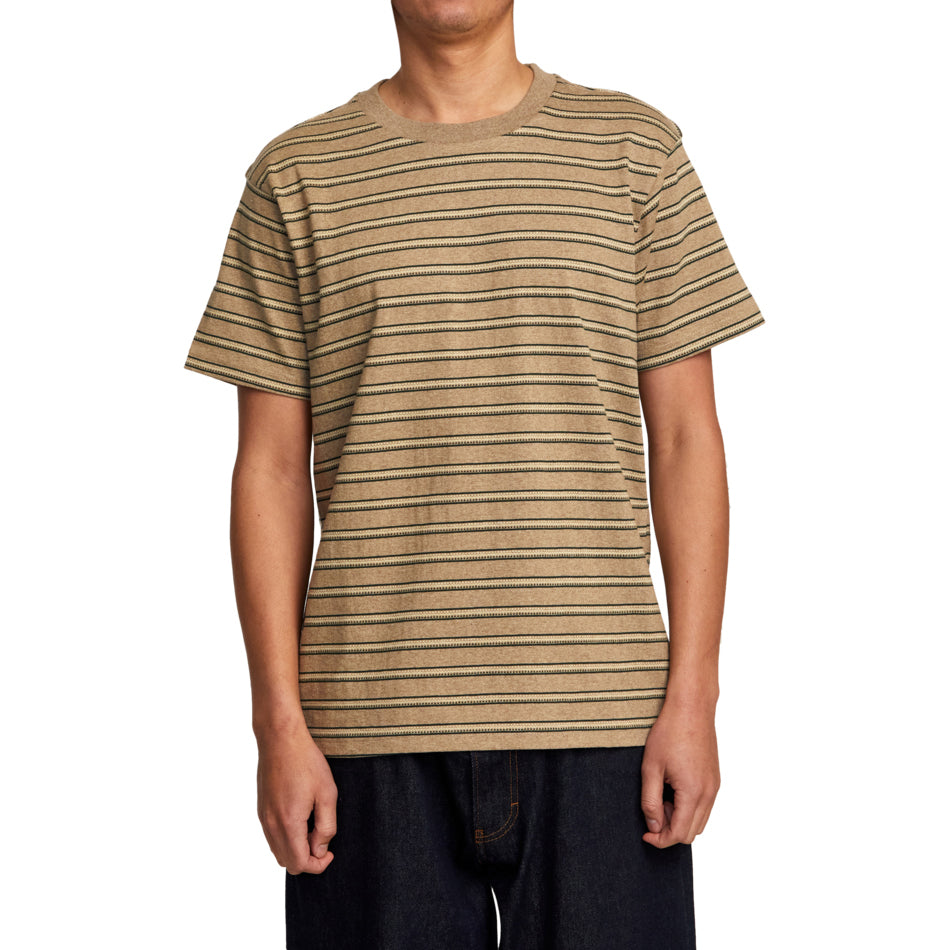 RVCA Road Runner Stripe Shirt - Men's Latte