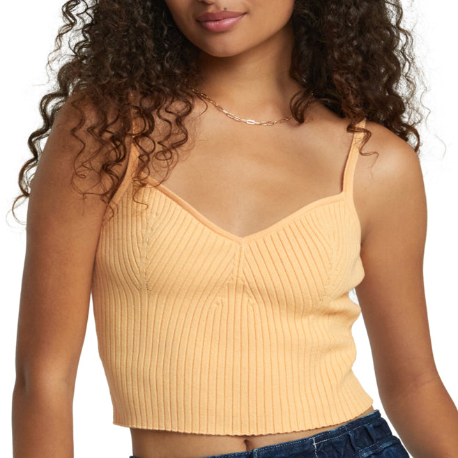 RVCA Silhouette Sweater Tank - Women's Melon