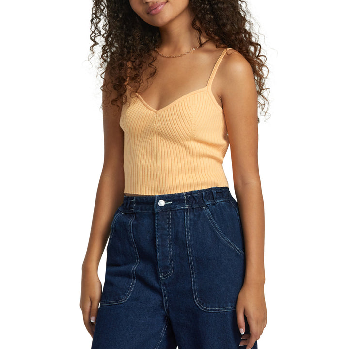 RVCA Silhouette Sweater Tank - Women's Melon