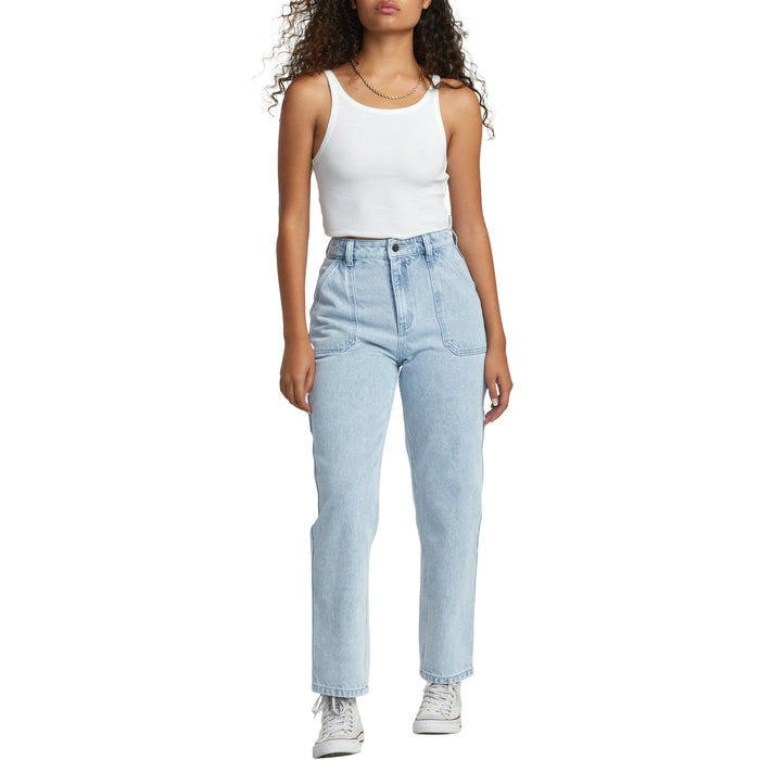 RVCA Recession Denim Pants - Women's Light Vintage Wash